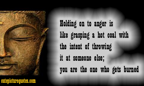 HOLDING ONTO ANGER FAKE BUDDHA QUOTES image quotes at relatably.com