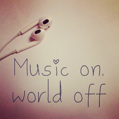 MUSIC ON WORLD OFF QUOTES image quotes at relatably.com