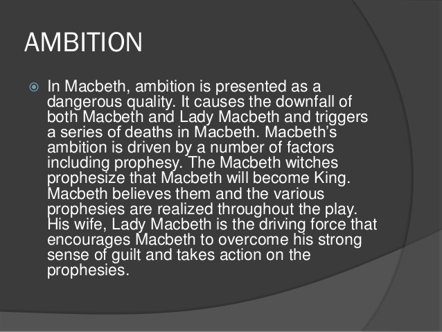 Examples of ambition in macbeth pdf