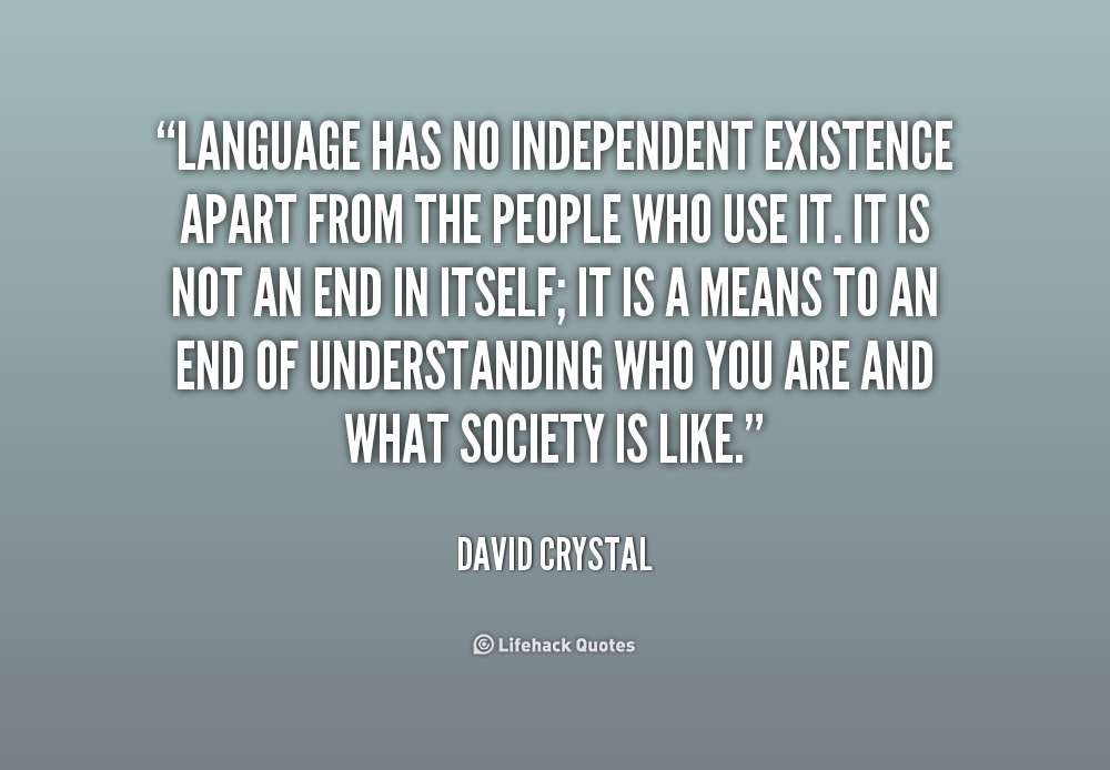 DAVID CRYSTAL QUOTES image quotes at relatably.com