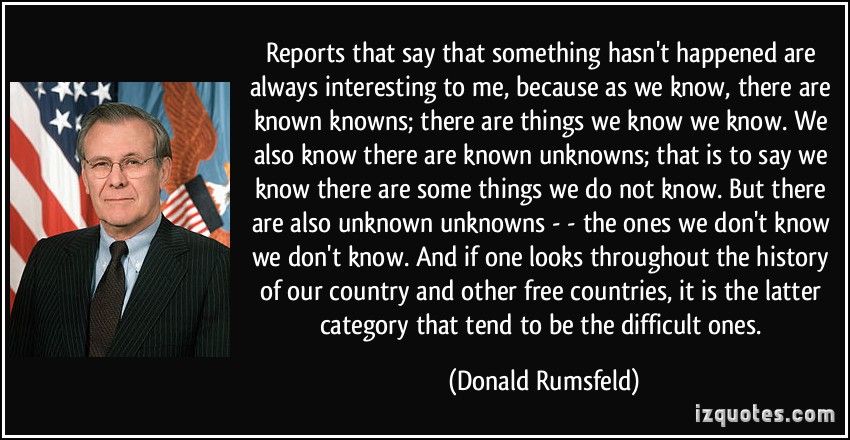 DONALD RUMSFELD QUOTES image quotes at relatably.com