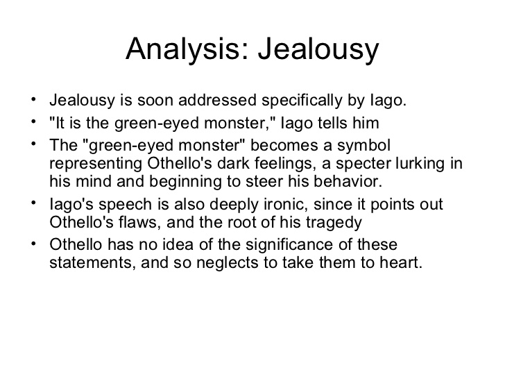thesis statements jealousy