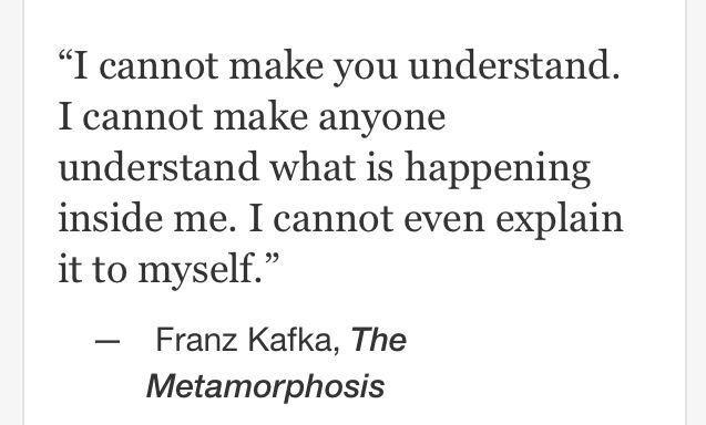 metamorphosis franz kafka quotes about alienation
