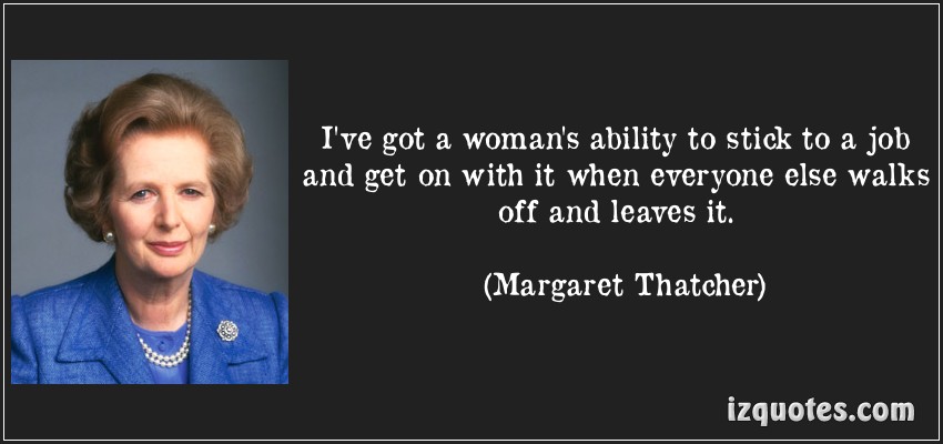 MARGARET THATCHER QUOTES FEELINGS image quotes at relatably.com