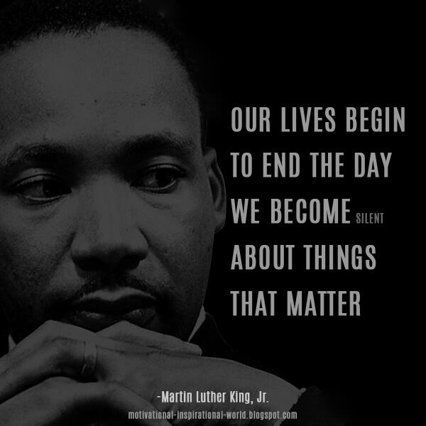 MARTIN LUTHER KING JR QUOTES THE DAY WE BECOME SILENT image quotes at ...