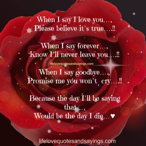 PLEASE BELIEVE ME WHEN I SAY I LOVE YOU QUOTES image quotes at ...