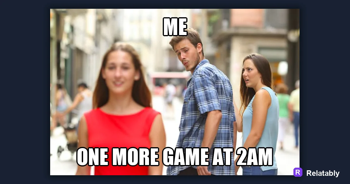 Gaming Meme Ideas and How to Make Them: a finished example made with Relatably