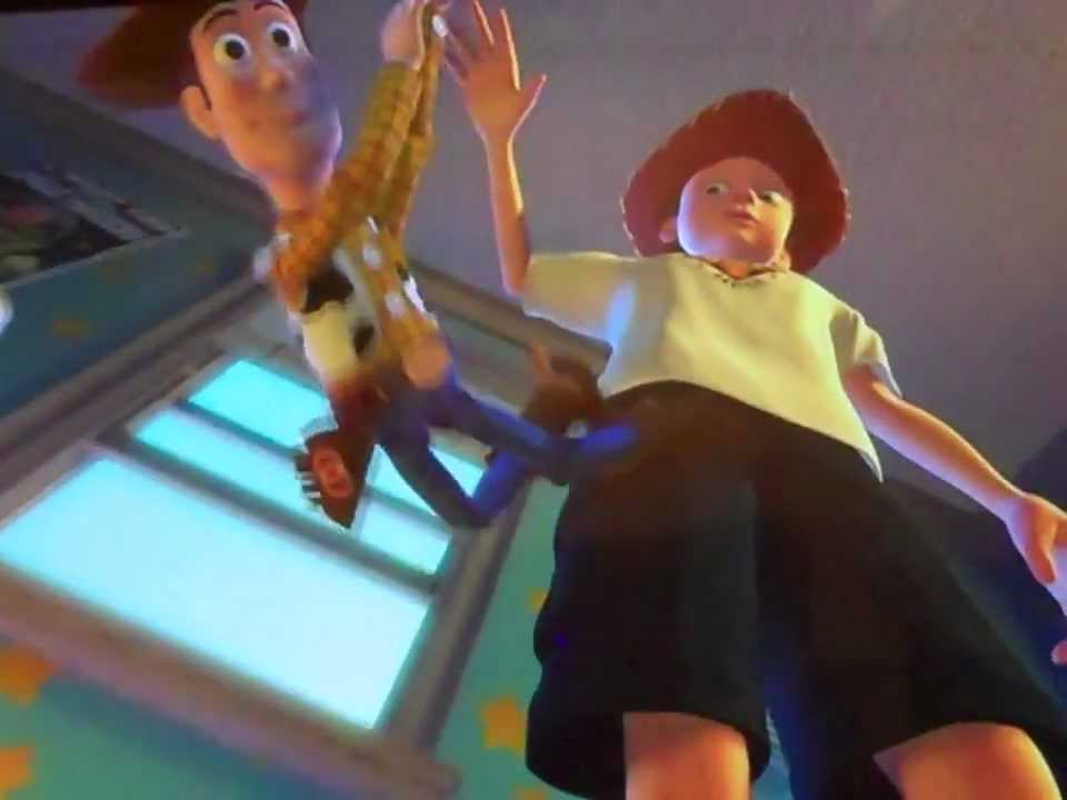 ANDY DROPPING WOODY blank meme template