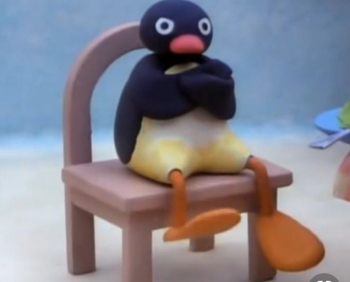 Angry pingu blank meme template