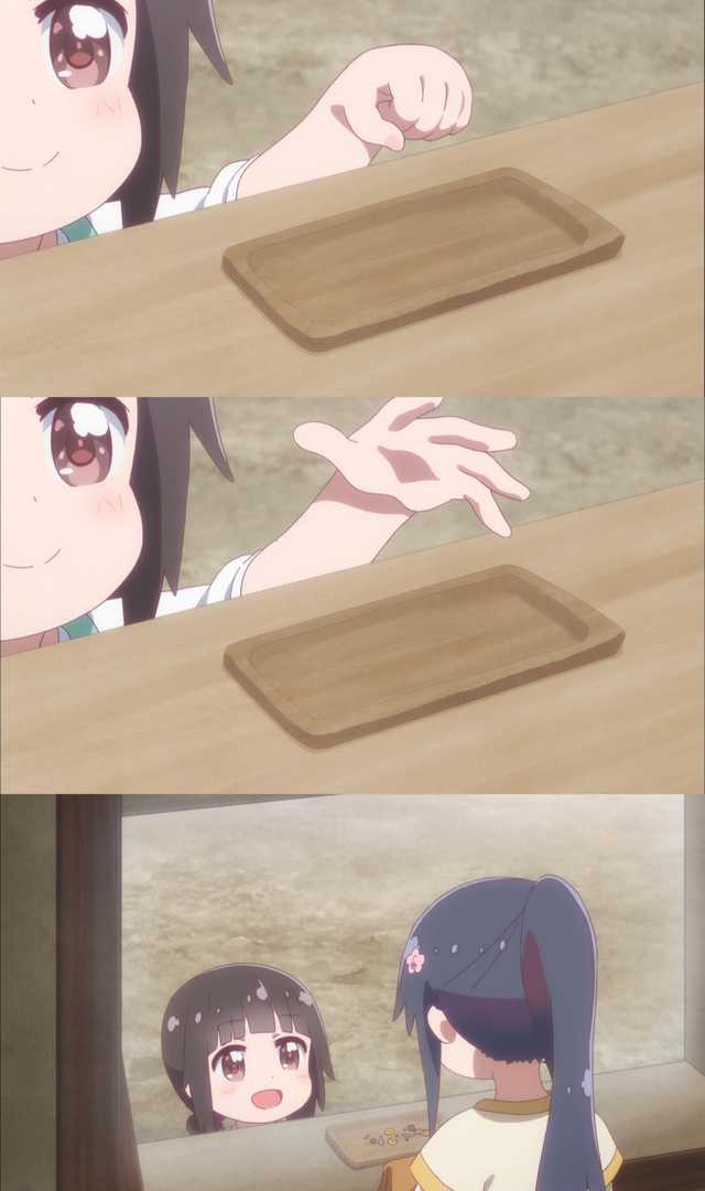 Anime girl buying blank meme template