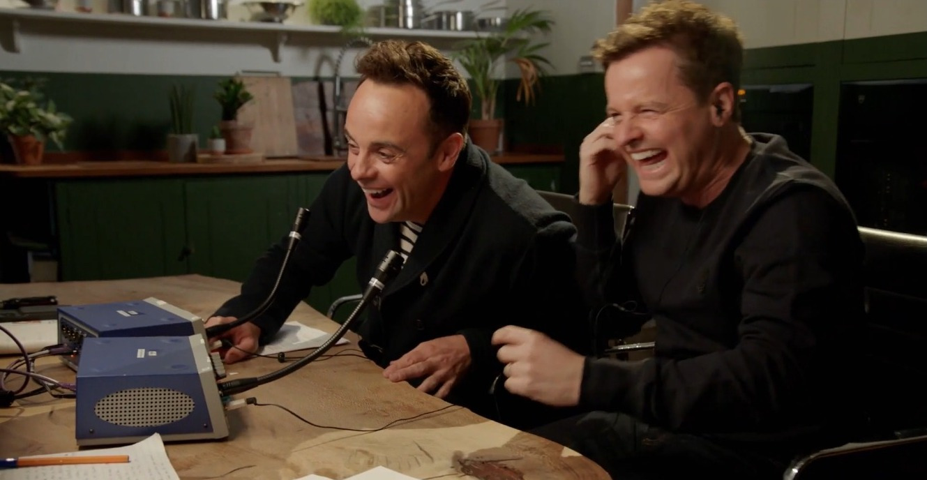 Ant and Dec laughing blank meme template