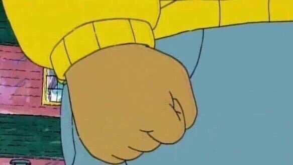 Arthur Fist blank meme template