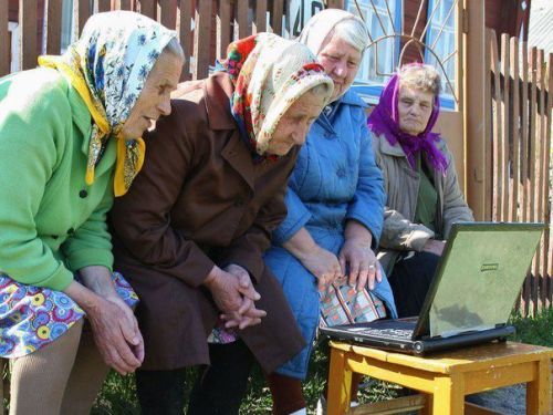 Babushkas On Facebook blank meme template