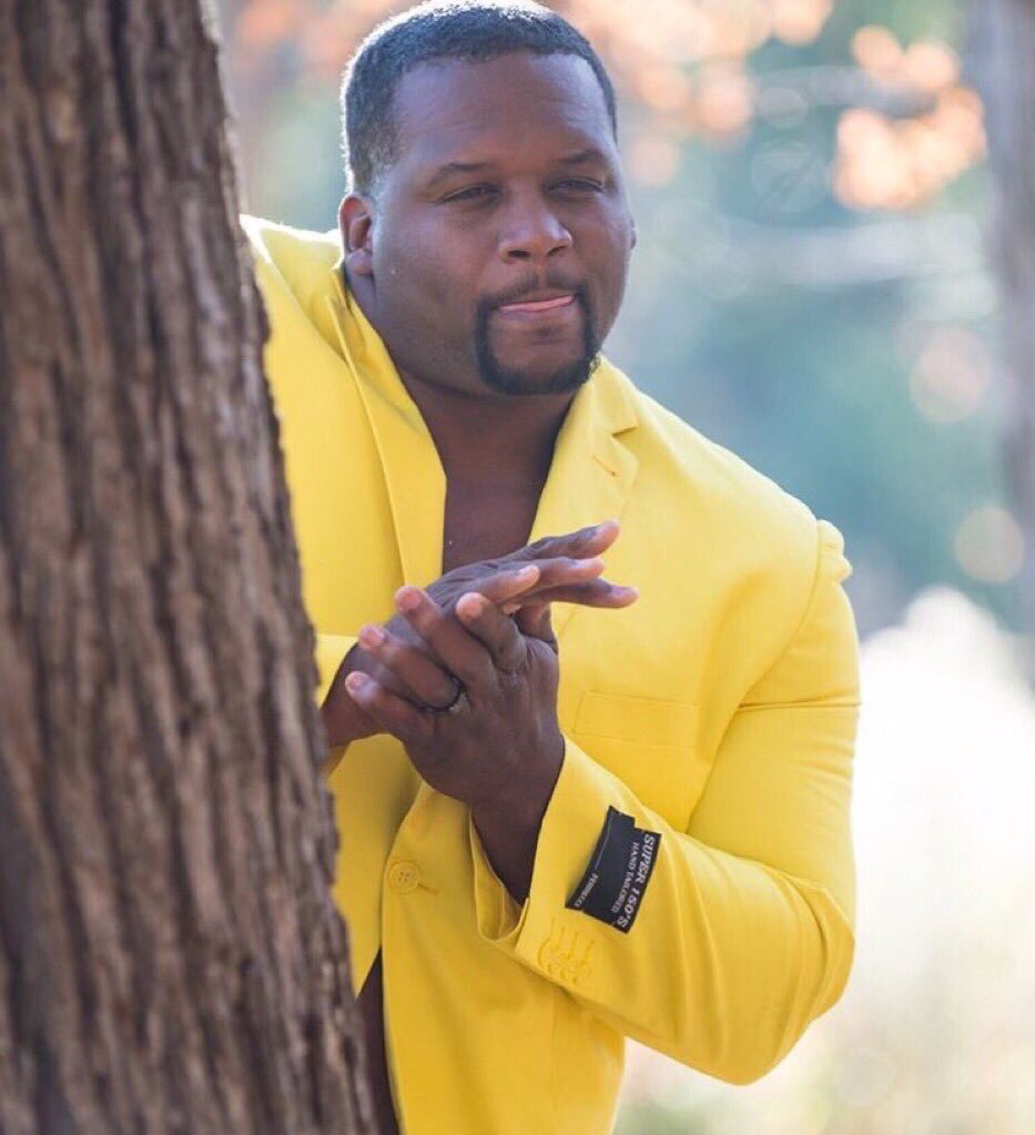 Black guy hiding behind tree blank meme template