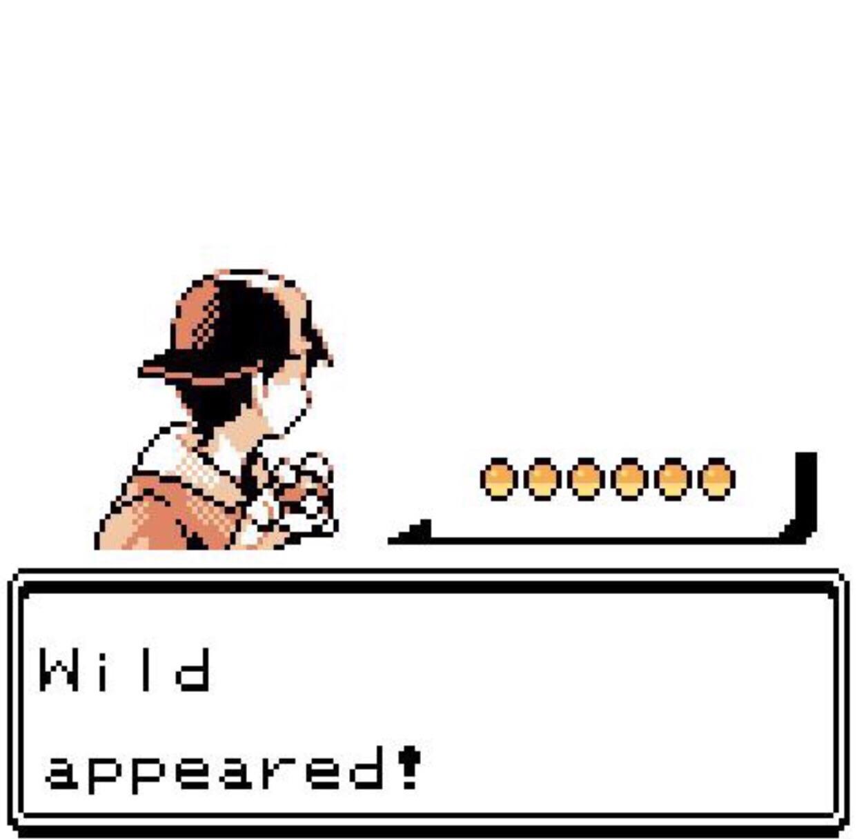 Blank Wild Pokemon Appears blank meme template