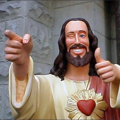 Buddy Christ blank meme template