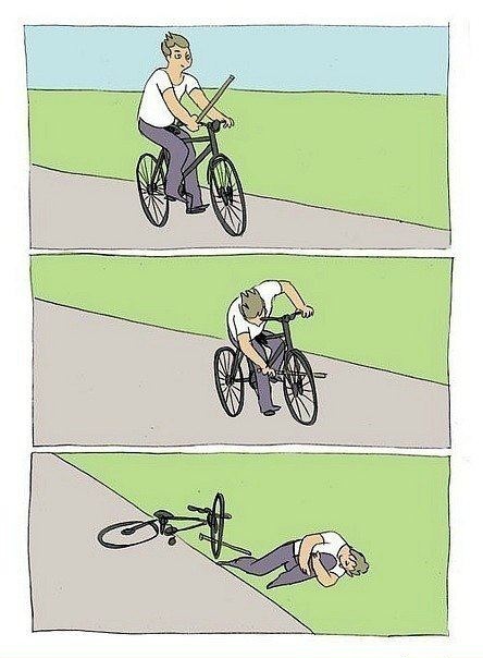 Bycicle blank meme template