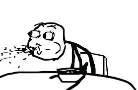 Cereal Guy Spitting blank meme template
