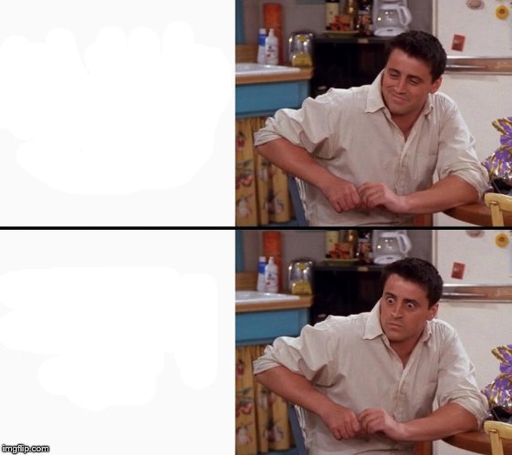 Comprehending Joey blank meme template