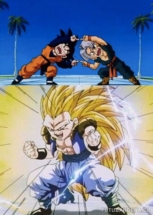 DBZ FUSION blank meme template