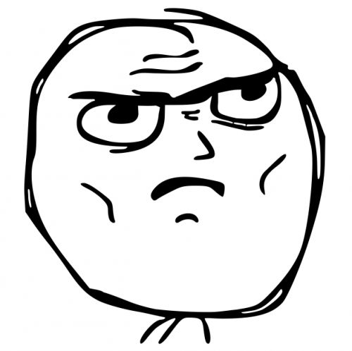 Determined Guy Rage Face blank meme template