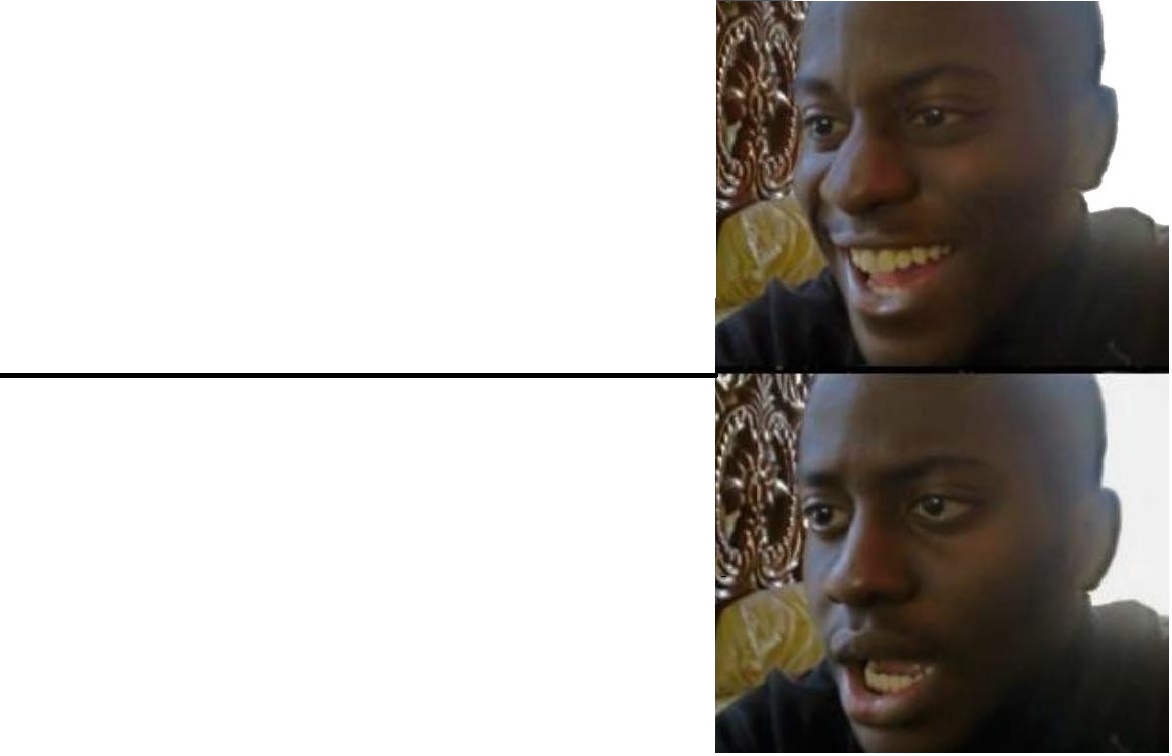 Disappointed Black Guy blank meme template