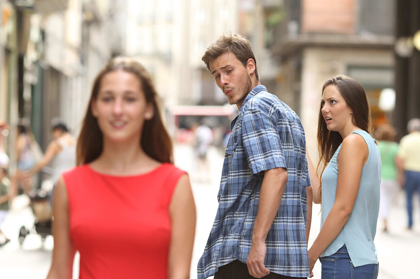 Disloyal Boyfriend blank meme template