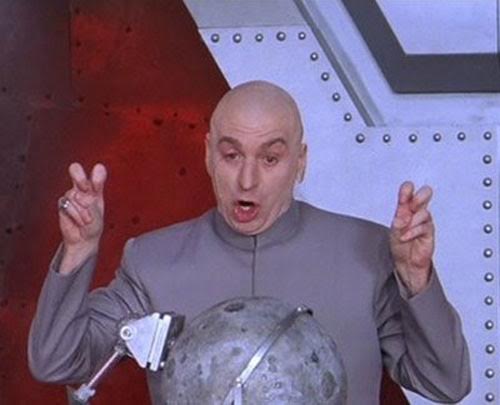Dr Evil Laser blank meme template