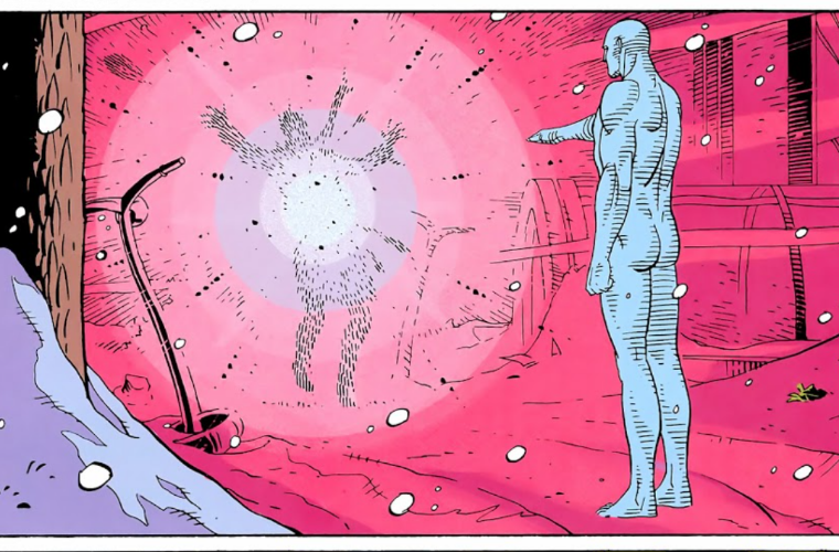 Dr Manhattan explosive arguments blank meme template