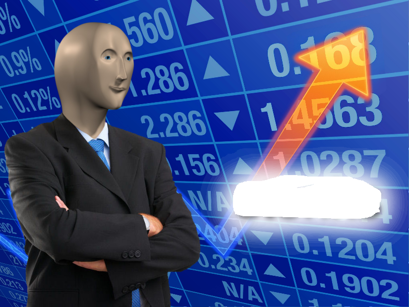 Empty Stonks blank meme template