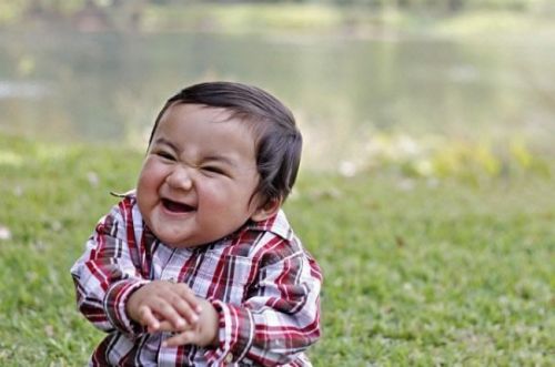 Evil Toddler blank meme template