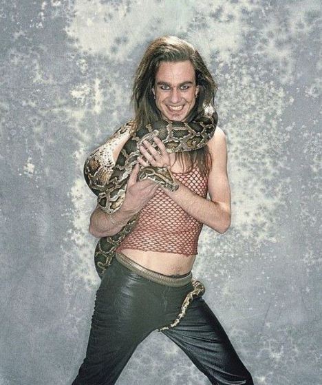 Fabulous Frank And His Snake blank meme template