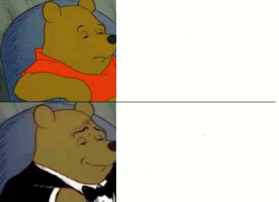 Fancy Winnie The Pooh Meme blank meme template