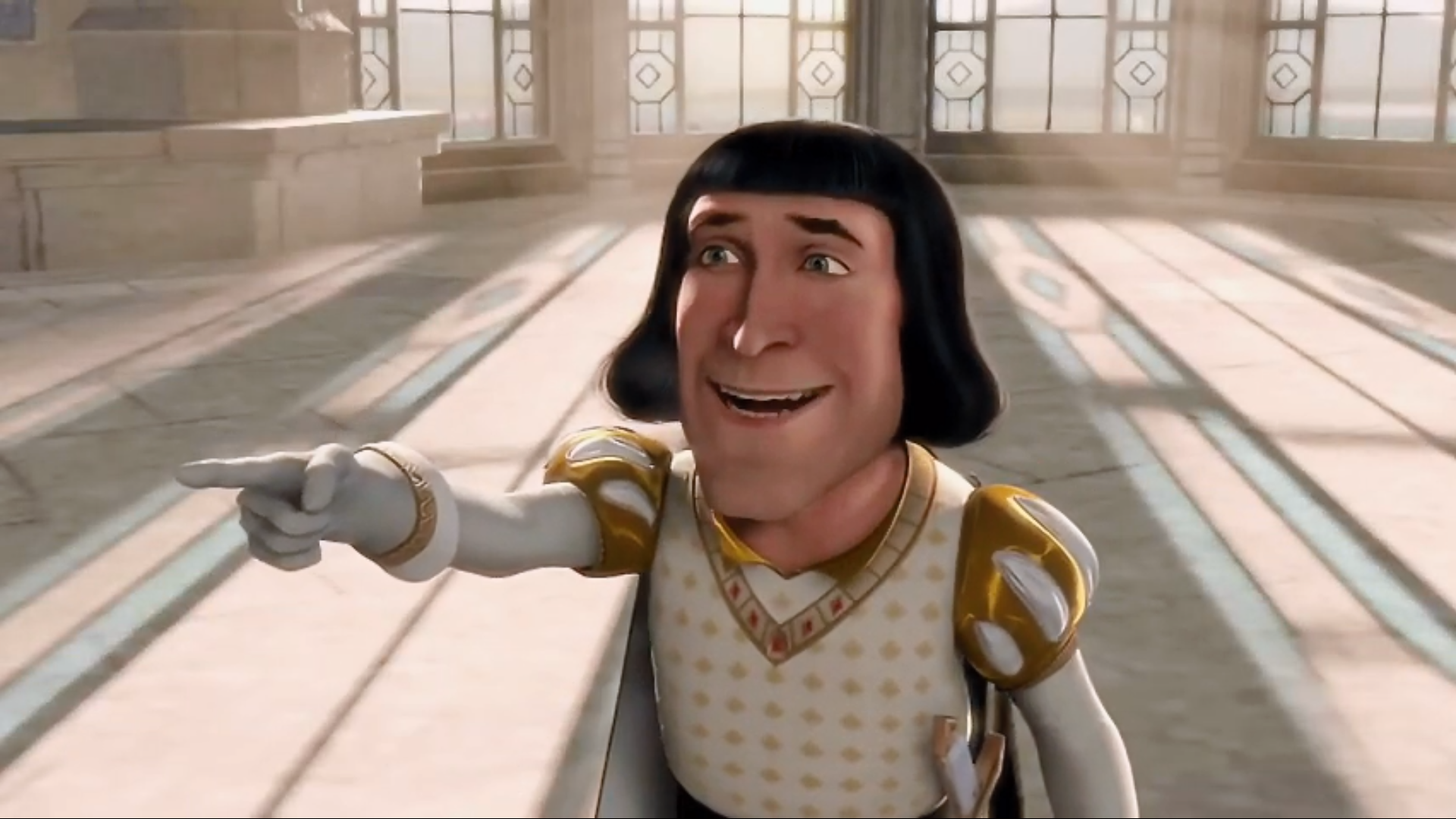 Farquaad Pointing blank meme template