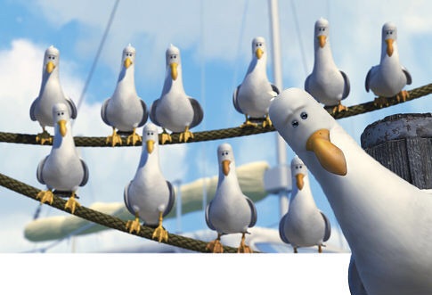 Finding Nemo Seagulls blank meme template