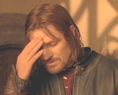 Frustrated Boromir blank meme template
