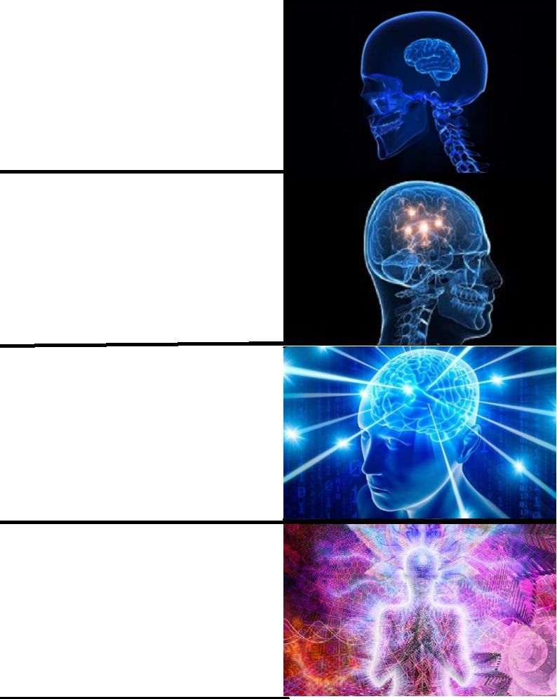 GALAXY BRAIN blank meme template