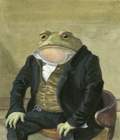 Gentleman frog blank meme template