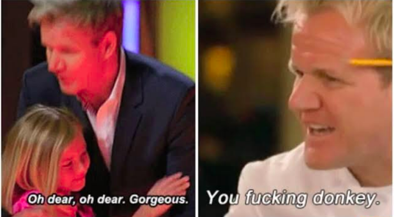 Gordon Ramsay kids vs adults blank meme template