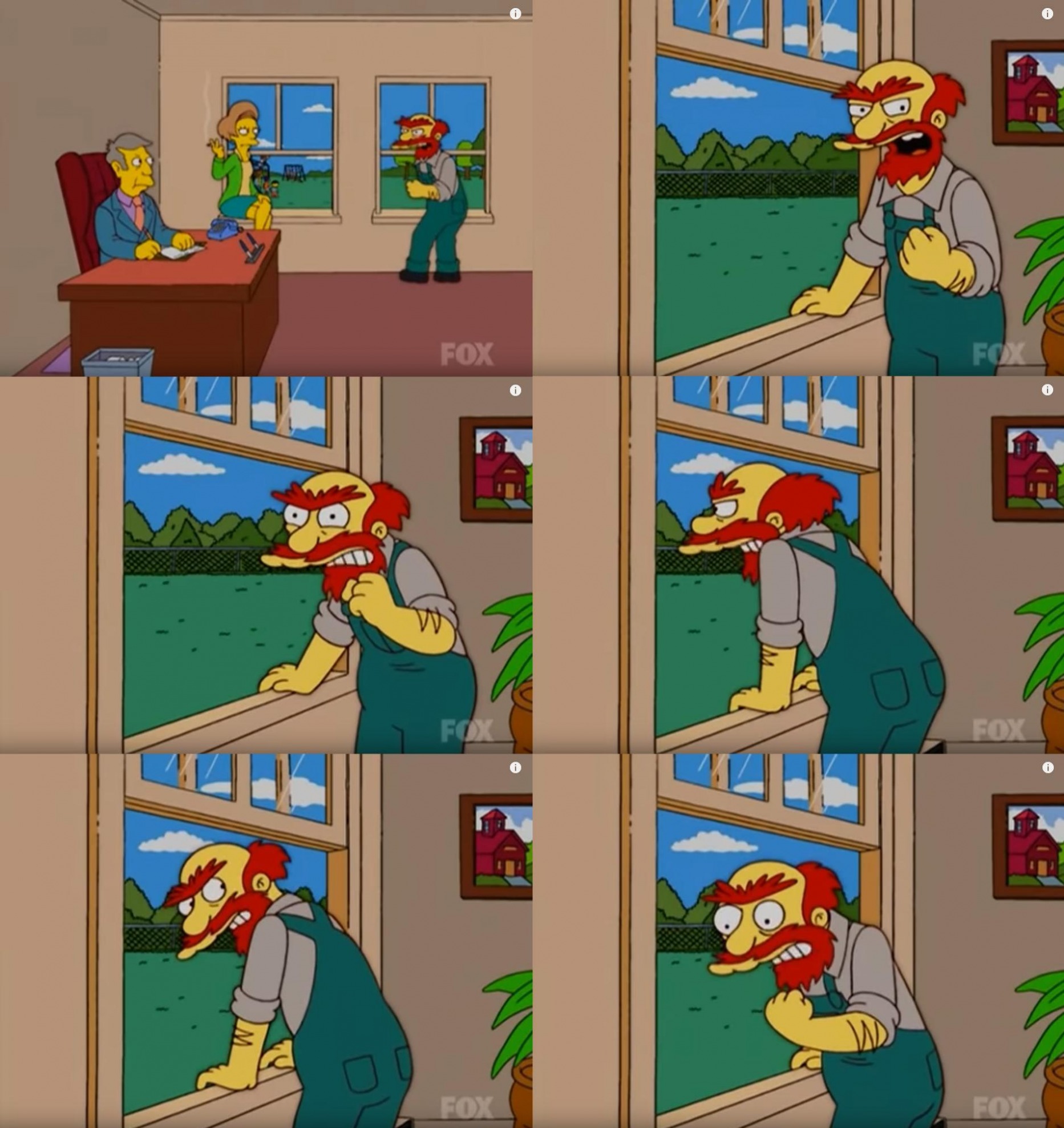 Groundskeeper Willie Natural Enemies blank meme template