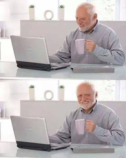 Hide the Pain Harold blank meme template