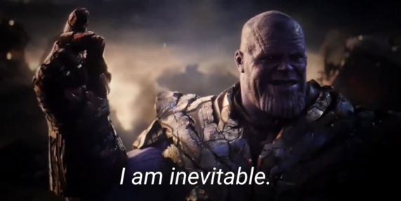 I am inevitable blank meme template