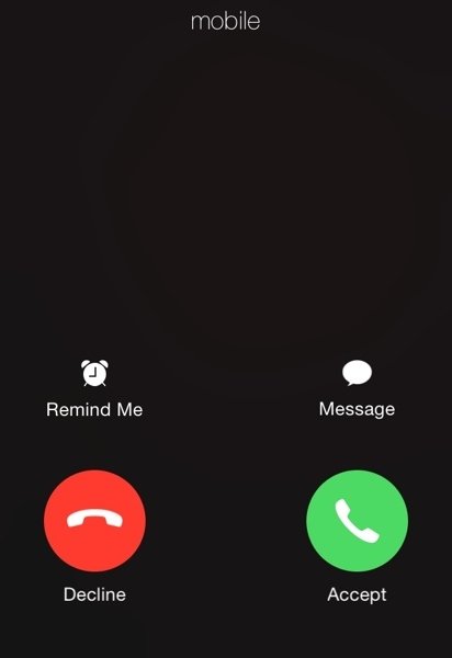Incoming call blank meme template