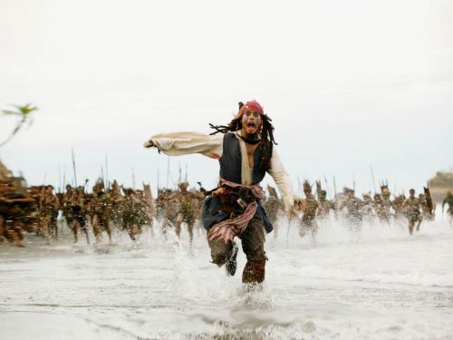 Jack Sparrow Being Chased blank meme template