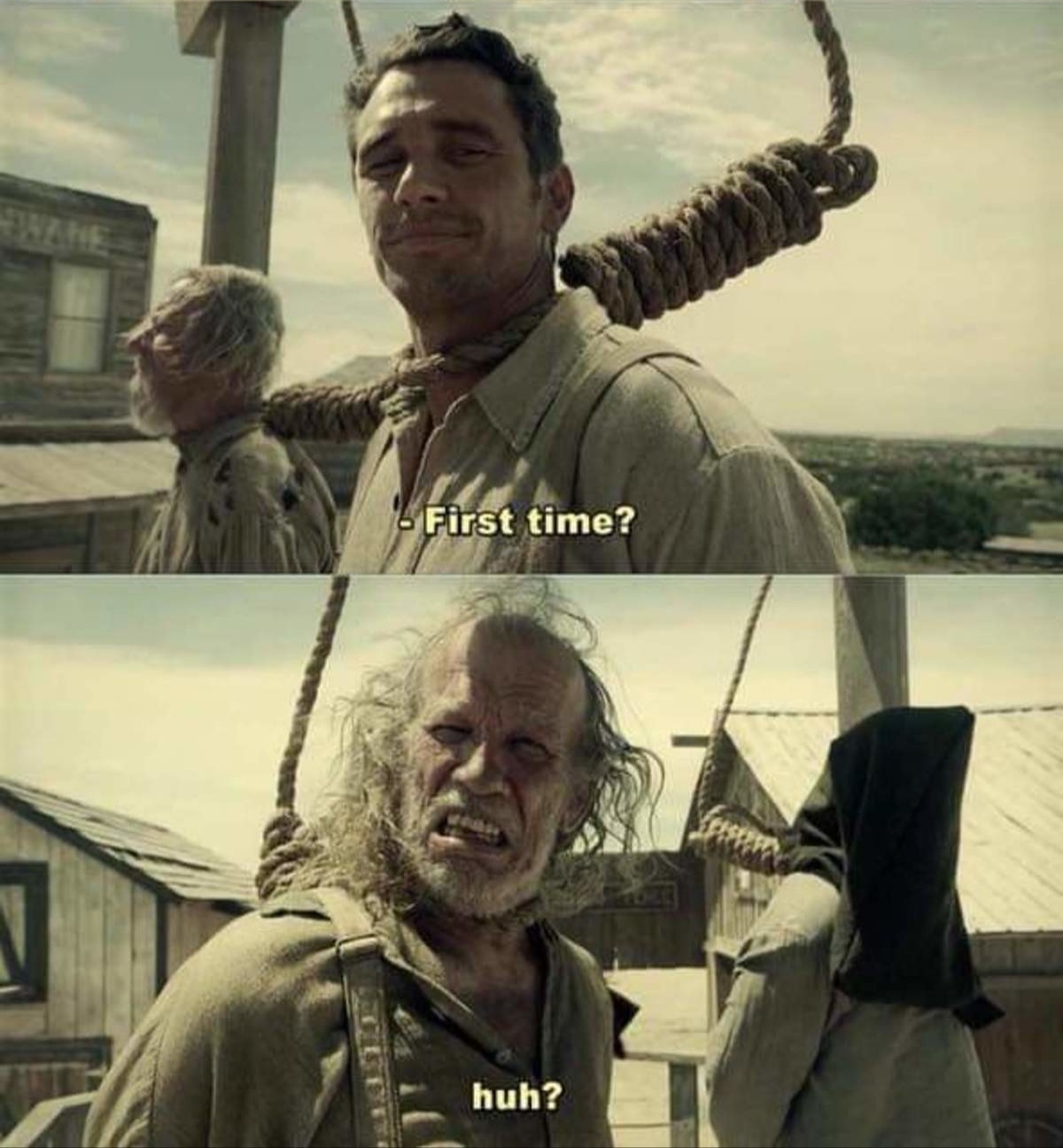 James Franco First Time blank meme template