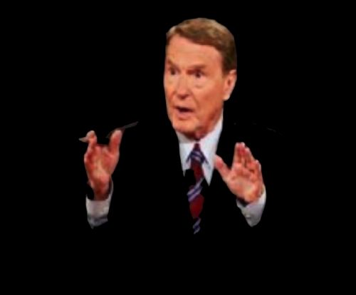 Jim Lehrer The Man blank meme template