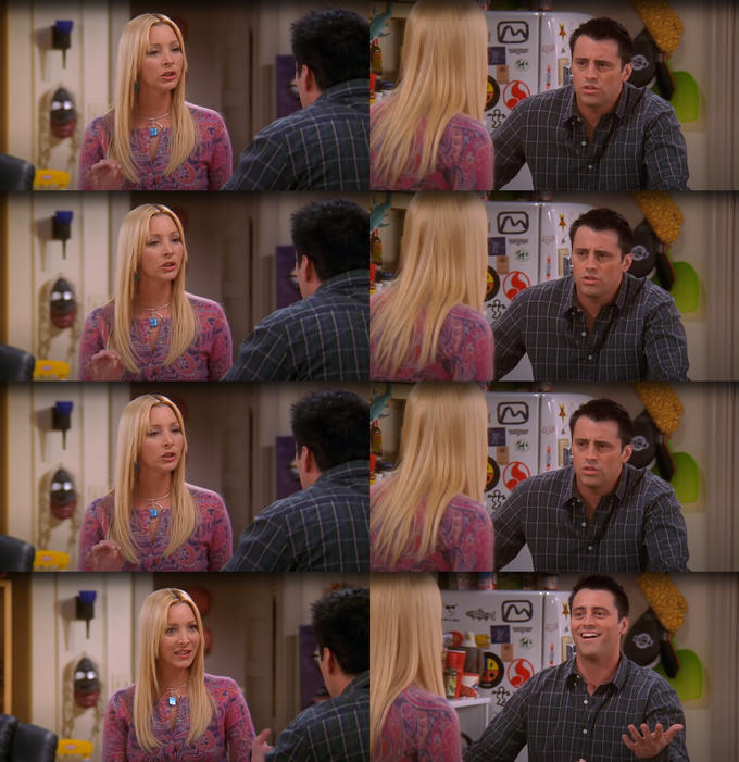 Joey Repeat After Me blank meme template