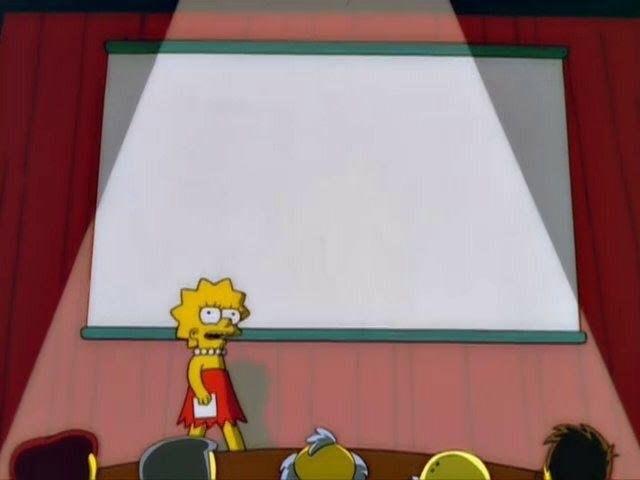 Lisa Simpson's Presentation blank meme template