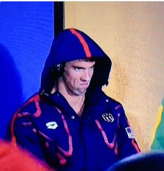 Michael Phelps Death Stare blank meme template