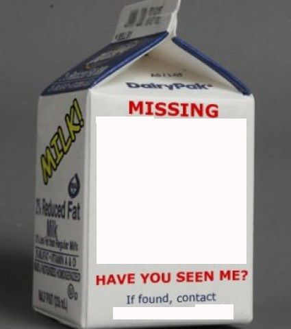 Milk carton blank meme template